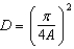 <strong>The area of a circle is related to its diameter by the formula Using algebra to solve for D, we find that</strong> A) B) C) D) E)
