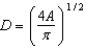<strong>The area of a circle is related to its diameter by the formula Using algebra to solve for D, we find that</strong> A) B) C) D) E)