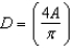 <strong>The area of a circle is related to its diameter by the formula Using algebra to solve for D, we find that</strong> A) B) C) D) E)