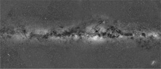 <strong>The dark bands pictured in the figure below are strong evidence that the Milky Way is a(n) ________ galaxy. </strong> A) spiral B) elliptical C) irregular D) active E) radio