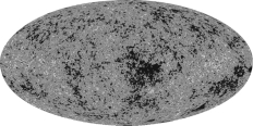 What is the significance of the 0.001 percent fluctuations detected in the CMB map by modern satellites like WMAP and Planck, as in the figure shown below?