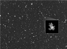 The image below shows faint high-redshift galaxy GN-z11(enlarged in inset), with a redshift of z =11.1.Why are images like this relatively rare, and interesting to astronomers?