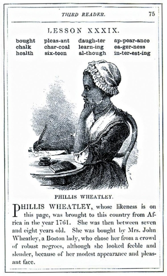 <strong> This brief biography of the African American poet Phillis Wheatley, which was published by the Boston Tract Society, was mainly done to .</strong> A) instill pride in African American students by focusing on black achievements B) teach both white and black students about prominent African Americans C) show Southern black children that slavery was beneficial D) demonstrate that women also played an important role in history