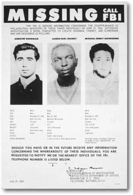 -Why did the 1964 murders of CORE workers Andrew Goodman, James Earl Chaney, and Michael Schwerner in Mississippi and the FBI investigation that followed it anger many black Americans when their disappearances were first publicized?