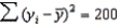 In a simple linear regression problem, the following sum of squares are produced: , , and .The percentage of the variation in y that is explained by the variation in x is: