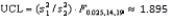   , and   . We estimate that the ratio   lies between .252 and 1.874 (min.).
