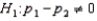   vs.   Rejection region: | z | > z<sub>.025</sub> = 1.96 Test statistic: z = 1.17 Conclusion: Don't reject the null hypothesis.No, we can't infer at the 5% significance level that the proportions of male vs.female voters who intend to vote for the Democrat candidate differ