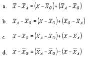 10-25 Which of the following equations is correct for partitioning a score in a one-factor between-subjects analysis of variance?