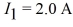 As shown in the figure, two long straight wires are separated by a distance of The currents are to the right in the upper wire and to the left in the lower wire. What are the magnitude and direction of the magnetic field at point P, which is a distance below the lower wire? (μ<sub>0</sub> = 4π × 10<sup>-7</sup> T ∙ m/A)