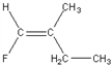 <strong>Which of the following is a geometric isomer of the structure given below? </strong> A) B) C) D) E)