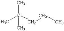 <strong>What is the name of the following compound? </strong> A) 1,1,1-trimethylbutane B) 3-butylpropane C) 2-methyl-2-propylpropane D) 4,4-dimethylpentane E) 2,2-dimethylpentane