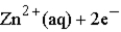 <strong>Calculate the value of the reaction quotient,Q,for the voltaic cell constructed from the following two half-reactions when the Zn<sup>2+</sup>ion concentration is 0.0110 M and the Ag<sup>+</sup> ion concentration is 1.27 M?   →     →  </strong> A) 8.66 × 10<sup>-3</sup> B) 6.82 × 10<sup>-3</sup> C) 115 D) 1.25 × 10<sup>-2</sup> E) 147 <div style=padding-top: 35px> 