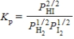 Which of the following is the correct balanced equation for the equilibrium constant expression given below?