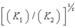 <strong>Given the equilibrium constants for the following reactions: 4Cu(s)+ O<sub>2</sub>(g) 2Cu<sub>2</sub>O(s),K<sub>1</sub><sub> </sub>4CuO(s) 2Cu<sub>2</sub>O(s)+ O<sub>2</sub>(g),K<sub>2</sub> What is K for the system 2Cu(s)+ O<sub>2</sub>(g) 2CuO(s) Equivalent to?</strong> A) B) C) (K<sub>1</sub>)(K<sub>2</sub>) D) E)