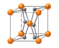 <strong>In what type of unit cell are the A atoms arranged in the given unit cell? 2 </strong> A) primitive cubic B) body-centered cubic C) face-centered cubic