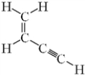 How many sigma (σ)bonds and pi (π)bonds are present in the given molecule?