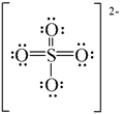<strong>Which of the following is the correct Lewis structure for the sulfate ion?</strong> A) B) C) D) E)