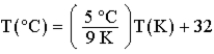 <strong>Which method is correct for converting kelvin to Celsius?</strong> A) B) C) D) E)