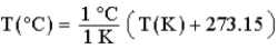 <strong>Which method is correct for converting kelvin to Celsius?</strong> A) B) C) D) E)