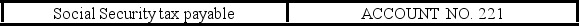 <strong>Rushing River Boats has the following data in its Social Security tax payable General Ledger account: It is a monthly schedule depositor. What entry should appear in the General Ledger to reflect the tax remittance on February 15?</strong> A) Credit $420 B) Debit $420 C) Credit $1,620 D) Debit $1,620