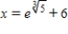 <strong>Solve the following equation for x. </strong> A) B) C) D) E)no solution