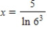 <strong>Solve the following equation for x. </strong> A) B) C) D) E)no solution