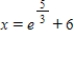 <strong>Solve the following equation for x. </strong> A) B) C) D) E)no solution
