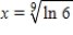 <strong>Solve the following equation for x. </strong> A) B) C) D) E)