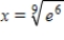 <strong>Solve the following equation for x. </strong> A) B) C) D) E)