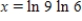 <strong>Solve the following equation for x. </strong> A) B) C) D) E)