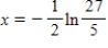 <strong>Solve the following equation for x. </strong> A) B) C) D) E)