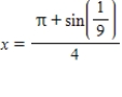 <strong>Solve the following equation for x. </strong> A) B) C) D) E)
