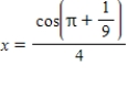 <strong>Solve the following equation for x. </strong> A) B) C) D) E)