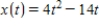 <strong>A particle moves in the xy-plane such that its position for time is given by and .What is the slope of the tangent to the path of the particle when ? </strong> A) B) C) D)