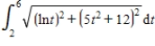 <strong>The path of a particle in the xy-plane is given by the parametric equations and for .An integral expression that represents the length of the path from to is </strong> A) B) C) D)