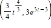 <strong>The velocity vector of a particle in the xy-plane is for all real t.If the position of the particle at is ,then the position vector of the particle is </strong> A) B) C) D)