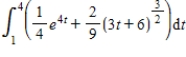 <strong>A particle moves in the xy-plane so that its velocity for time is given by the parametric equations and . An expression for the distance traveled by the particle on the interval is </strong> A) B) C) D)