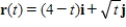 <strong>Sketch the curve represented by the vector-valued function and give the orientation of the curve. </strong> A) B) C) D) E) 