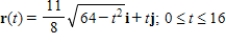 <strong>Represent the following curve by a vector-valued function. </strong> A) B) C) D) E) 
