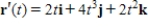 <strong>Find r' (t)given the following vector function. </strong> A) B) C) D) E) 
