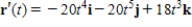 <strong>Find r' (t)given the following vector function. </strong> A) B) C) D) E) 