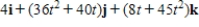<strong>Use the properties of the derivative to find given the following vector-valued functions. </strong> A) B) C) D) E) 