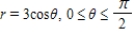 Find the area of the surface formed by revolving about the polar axis the following curve over the given interval. 