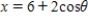 Find all points (if any)of horizontal and vertical tangency to the curve , .