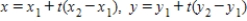 Use the result,the set of parametric equations for the line passing through and is to find a set of parametric equations for the line passing through and . 