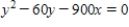 Find the directrix of the parabola given by   . ​
