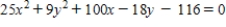 Find the vertices of the ellipse given by   . ​