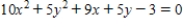 Classify the graph of the equation as a circle,a parabola,an ellipse,or a hyperbola. 
