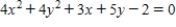 Classify the graph of the equation as a circle,a parabola,an ellipse,or a hyperbola. 