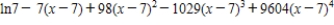 <strong>Find the fourth degree Taylor polynomial centered at for the function. </strong> A) B) C) D) E)